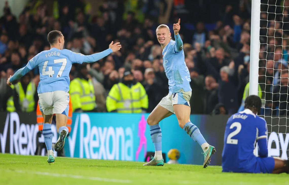 Erling Haaland mencetak gol untuk Manchester City vs Brighton di Liga Inggris 2024