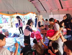 Srikandi PLN Jabar – YBM Gelar Trauma Healing dan Pemeriksaan Kesehatan Gratis bagi Korban Bencana Sukabumi