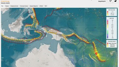 Gempa 7,5 Magnitudo dan Tsunami di Vanuatu Tidak Berdampak ke Indonesia