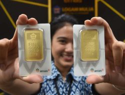 Harga Emas Antam Turun Rp45 Ribu, Sentimen Global Tekan Pasar Logam Mulia